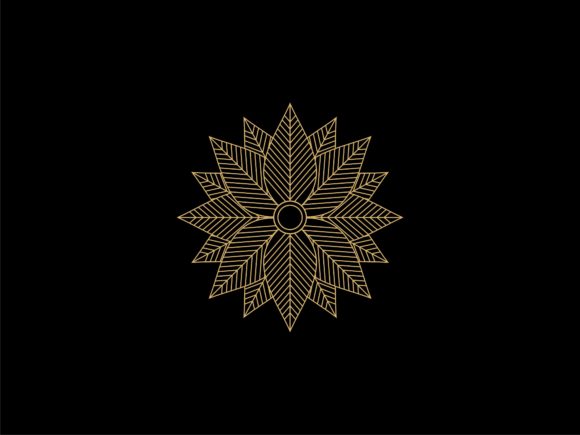 Download Circle Leaf Mandala Line Art Vector - Vector Collection