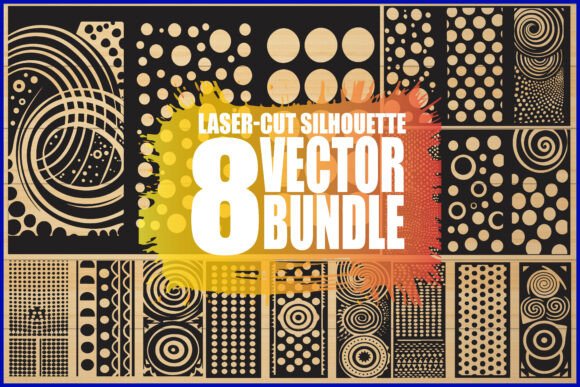 Download Modern Circle Pattern Vector Budnle - Vector Collection