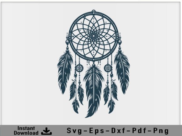 Download Dreamcatcher SVG Vector Silhouette File - Vector Collection