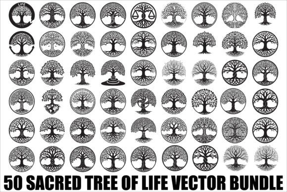 Download Sacred Tree of Life Vector Bundle - Vector Collection
