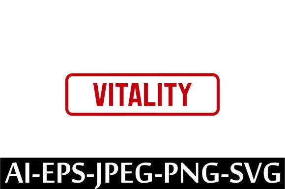 Download VITALITY Rubber Stamp Design Vector - Vector Collection