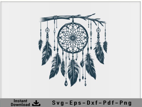 Download Dreamcatcher SVG Vector Silhouette File - Vector Collection