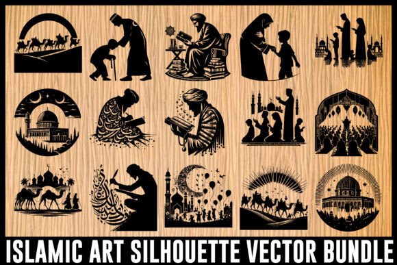 Download Islamic Art Silhouette Vector Bundle - Vector Collection