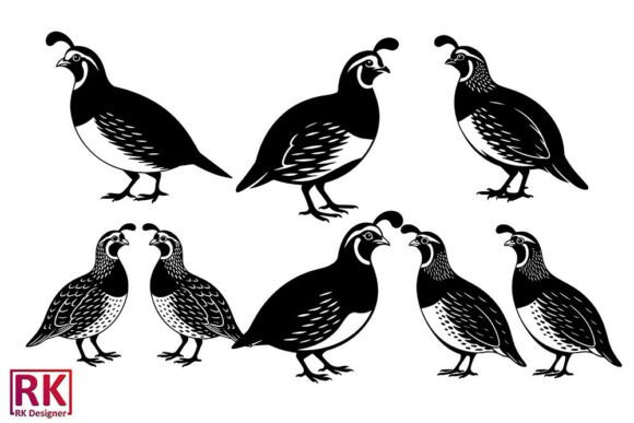 Download Quail Black Silhouette Svg Vector Design - Vector Collection