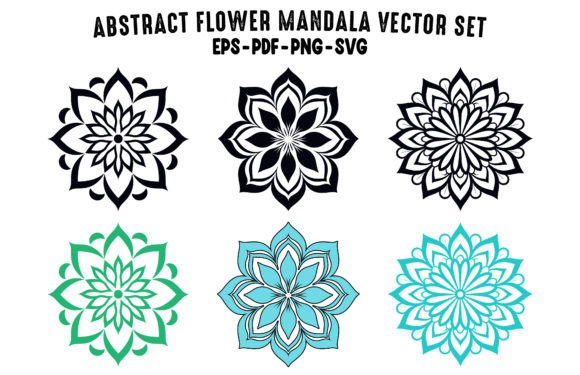 Download Abstract Mandala Vector Clipart Set - Vector Collection