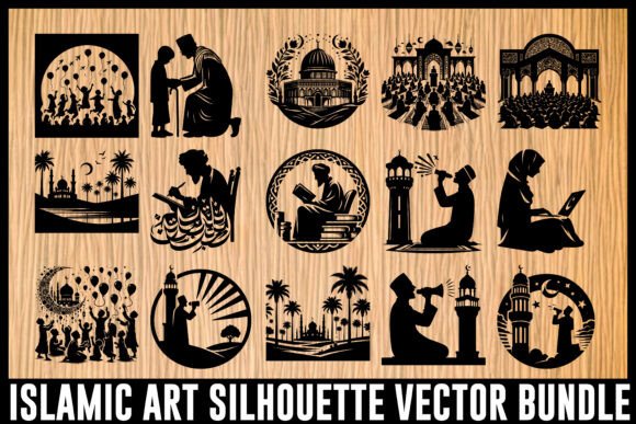 Download Islamic Art Silhouette Vector Bundle - Vector Collection