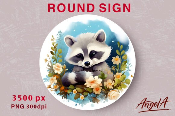 Download Watercolor Animal Round Design Printable - Round design Collection