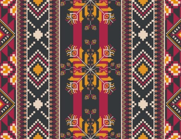 Download Ethnic Embroidery Colorful Pattern - Colorful pattern Collection