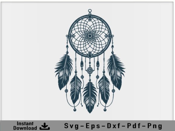 Download Dreamcatcher SVG Vector Silhouette File - Vector Collection