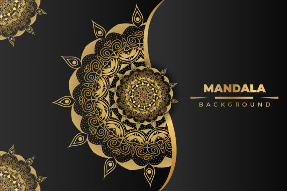 Download Luxury Golden Mandala Background Design - Round design Collection